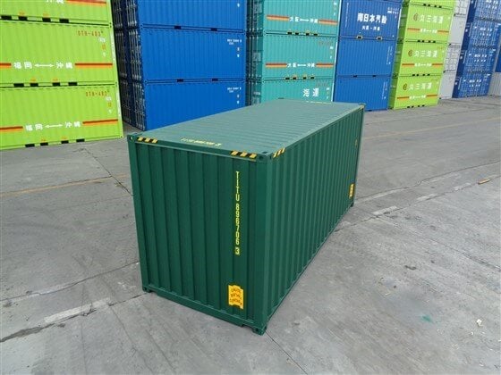 Contenedor marítimo 20 pies hc verde nuevo
