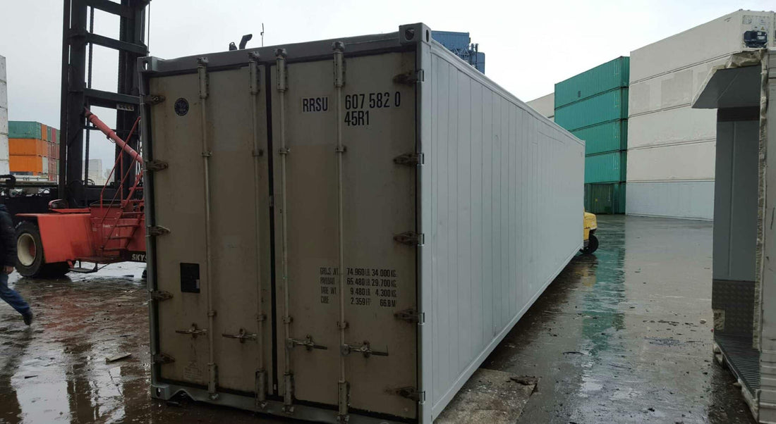 Contenedor isotérmico de 40 pies cubo alto usado revisado