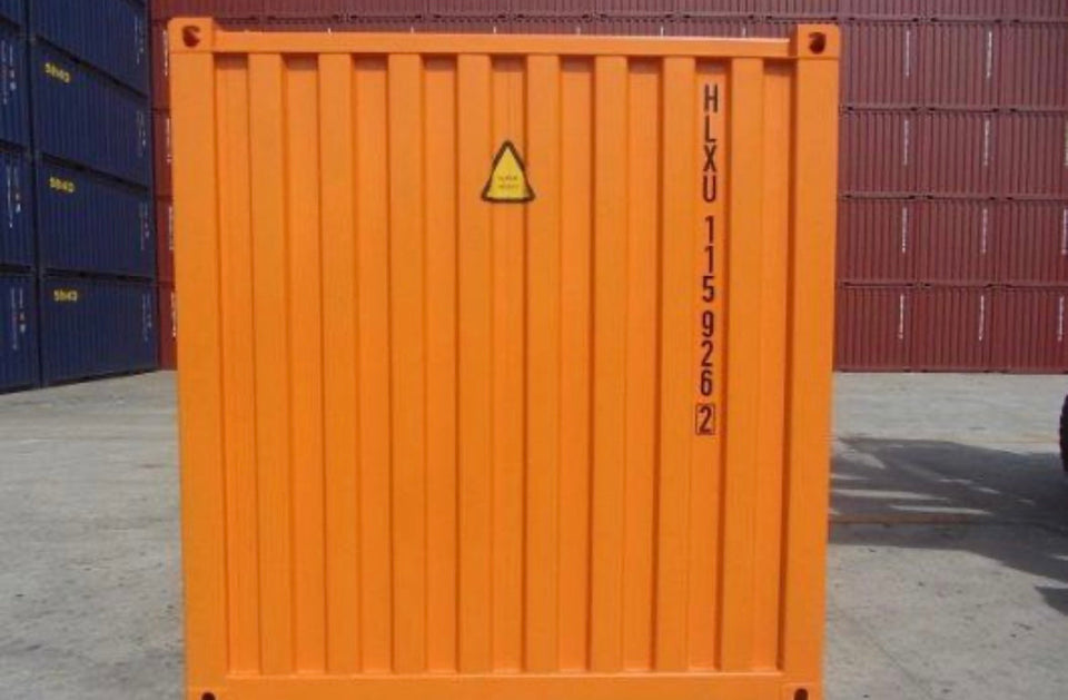 CONTENEDOR MARITIMO DE 20 PIES NARANJA - NUEVO